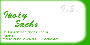 ipoly sachs business card